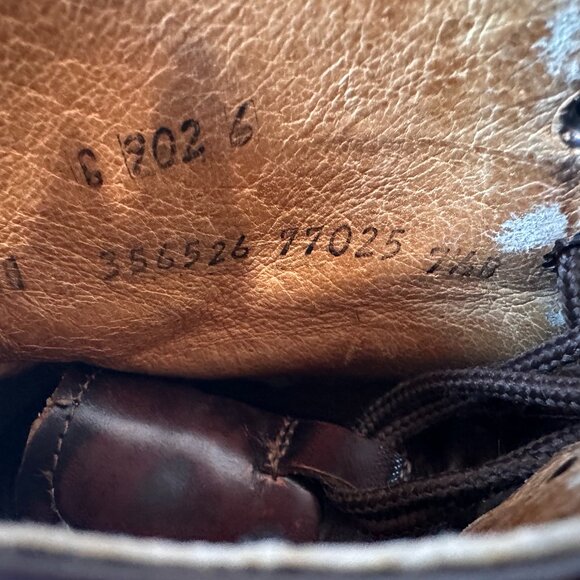 Frye Wmns 7.5 Vintage Brown Leather Lace-up Boots distressed boho cottagecore - Picture 3 of 12